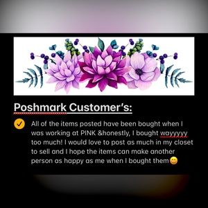 Note to my Poshmark Customers🫶🏾💜